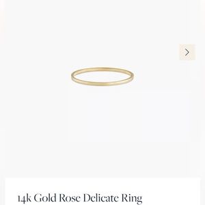 Gorjana 14K Delicate Ring SZ 9